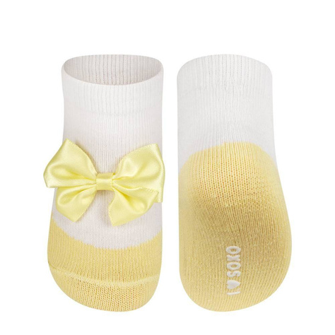 Giallo SOXO calzini gialli per bambini ballerine con fiocco