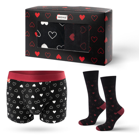 Set di boxer e calzini da uomo SOXO per un regalo per lui in cotone