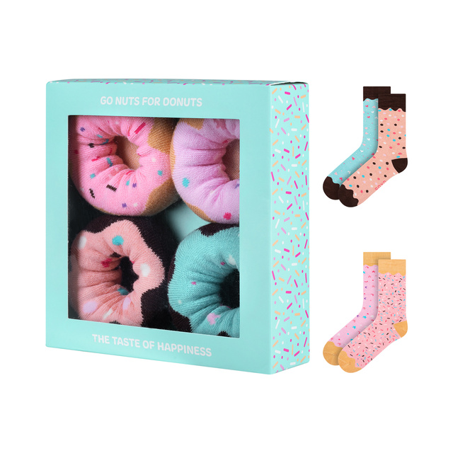 Set di 2 calzini a ciambella da donna SOXO in una scatola