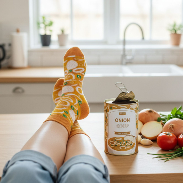 Calzini da donna | Zuppa di cipolle SOXO GOOD STUFF da uomo in un regalo per lei | per Lui Unisex