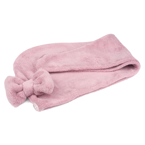 MOMO WAY Turbante da bagno rosa | asciugamano 