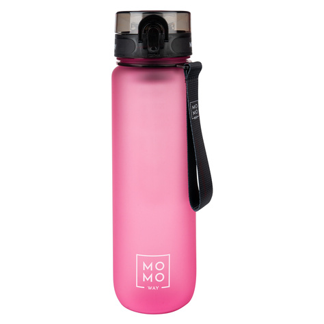 MOMO WAY Borraccia rosa scuro | ideale per i viaggi | BPA free | Tritan