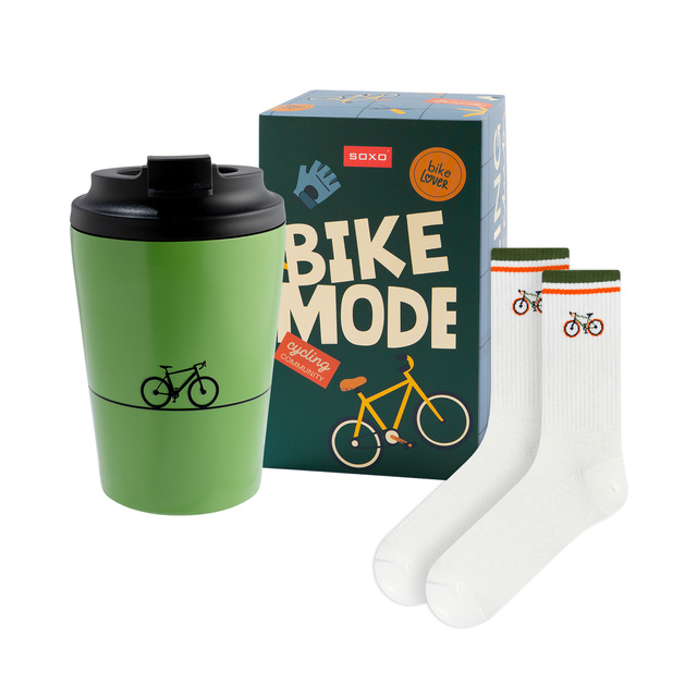 Set Regalo Calzini Bici + Tazza Termica