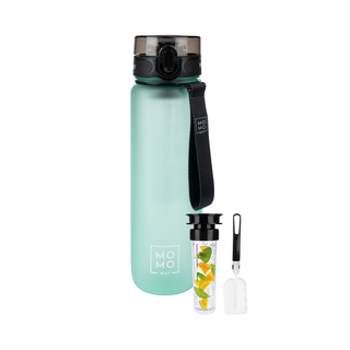 MOMO WAY Borraccia verde chiaro | ideale per i viaggi | BPA free | Tritan
