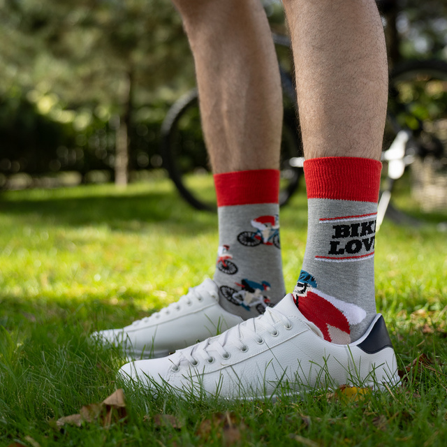 Calzini da uomo SOXO GOOD STUFF da non abbinare ciclista ciclismo