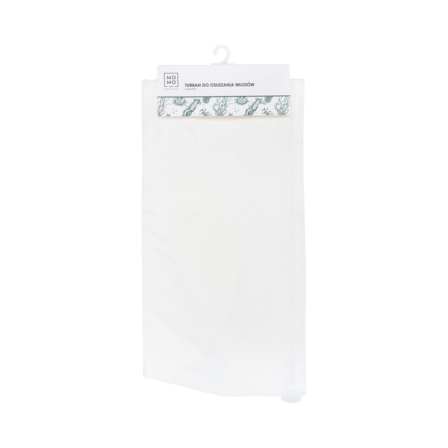 MOMO WAY turbante da bagno bianco e asciugamano
