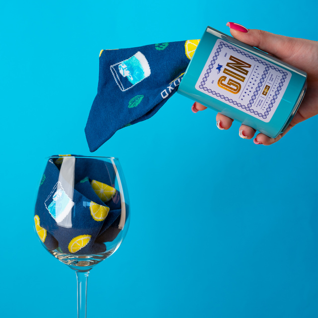 Calze colorate da uomo SOXO Gin in bottiglia 