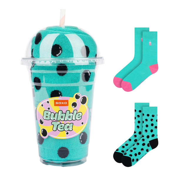 Calzini Soxo Bubble Tea turchesi da uomo - 2 paia