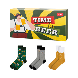 Calzini da uomo color birra SOXO - 3 paia
