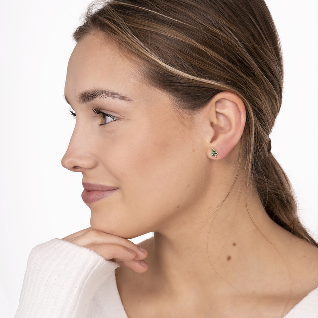 Orecchini SOXO | set di orecchini albero di Natale | Biscotto Ludek | Canne di Natale | idea regalo per lei | Natale