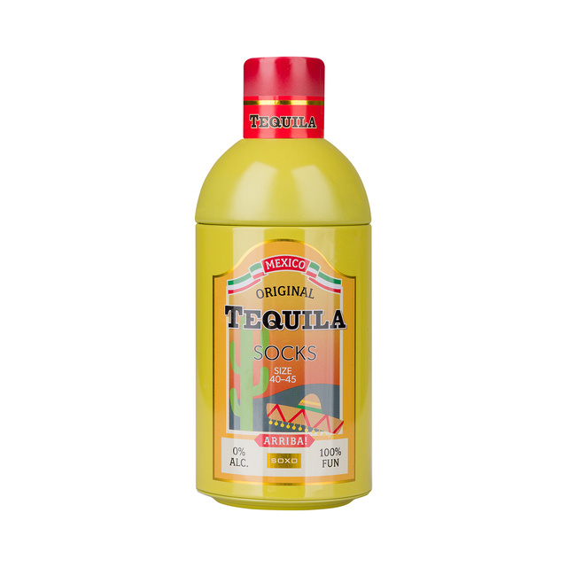Calzini colorati SOXO GOOD STUFF Tequila in una bottiglia