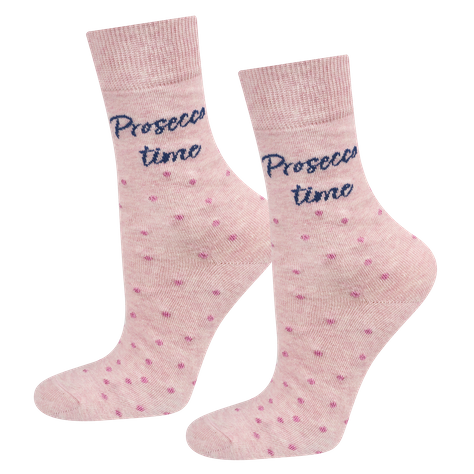 Set di 2 calzini da donna SOXO allegro Prosecco in bottiglia un regalo per lei