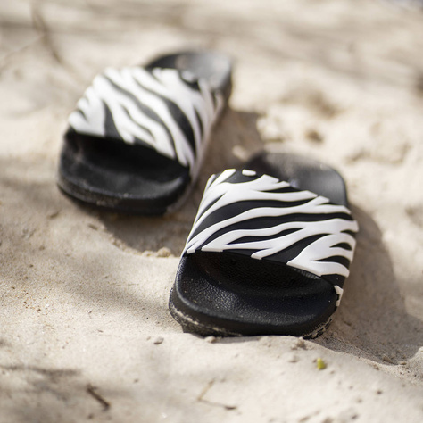 Premium Donna Uomo SOXO Zebra Beach Flip Flops | Ideale per vacanze estive e piscina | Gomma