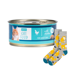 Calzini SOXO da uomo con gatto in scatola