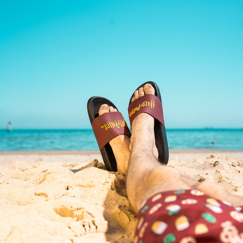 Infradito da spiaggia da donna per uomo SOXO HARRY POTTER | Perfetto per una vacanza al mare e una piscina | Materiale in gomma