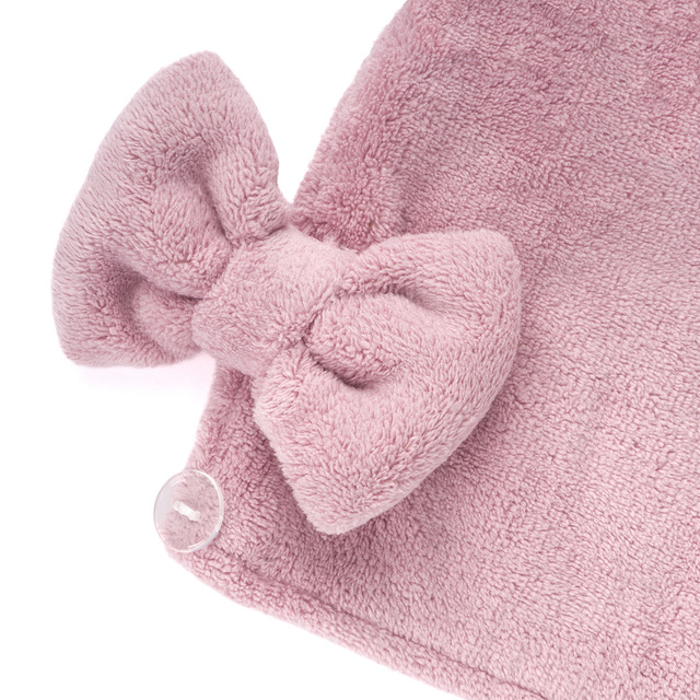 MOMO WAY Turbante da bagno rosa | asciugamano 