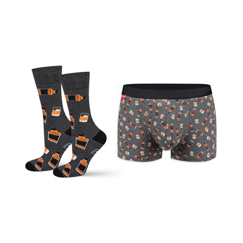 Boxer da uomo Whisky in bottiglia SOXO | Idea regalo | giorno del ragazzo | Mutandine di cotone
