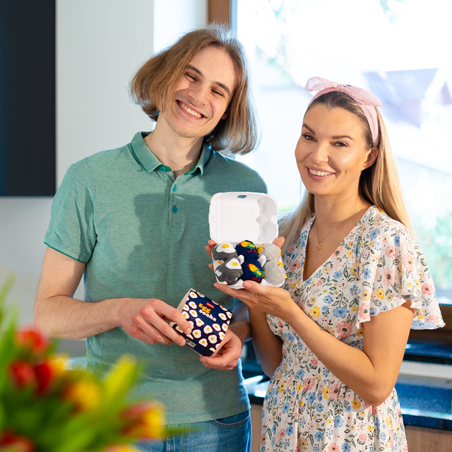 Piedi colorati in rilievo da uomo SOXO - 3 paia