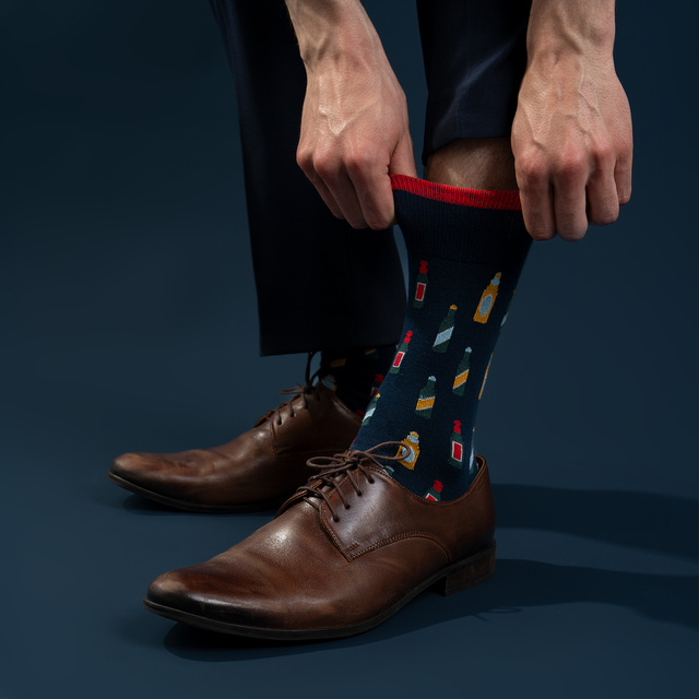 Set di calzini da uomo SOXO Cheers – 2 paia e un apribottiglie