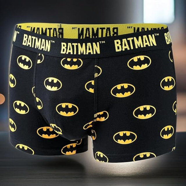 Bioworld Boxer Uomo Batman - Confezione Da 3 Con Design Esclusivi, Morbido E Traspirante