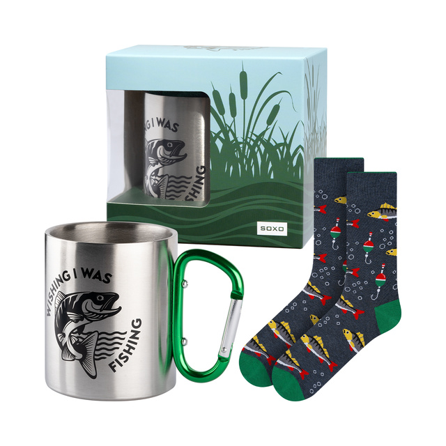Set Calzini uomo + Tazza Soxo Pesci