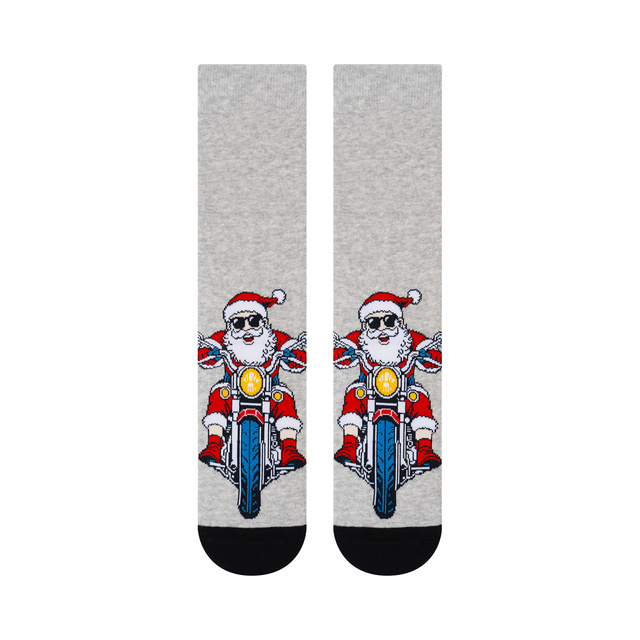 Calzini Babbo Natale Motociclista Birichino 3 Paia