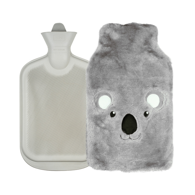 Borsa dell'acqua calda grigia SOXO, riscaldatore koalao