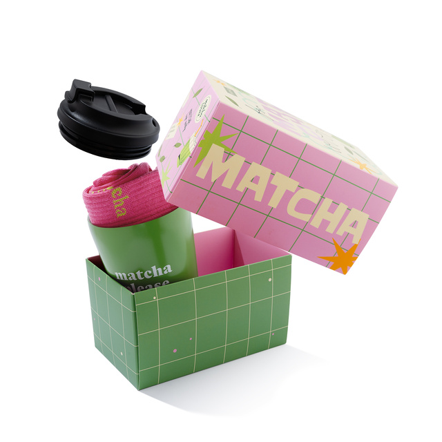 Set Regalo Calzini Matcha + Tazza Termica