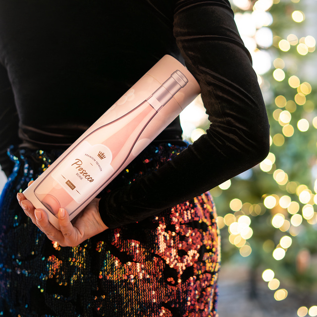 Set di 3x calze da donna SOXO Prosecco in tubetto | regalo ideale per lei