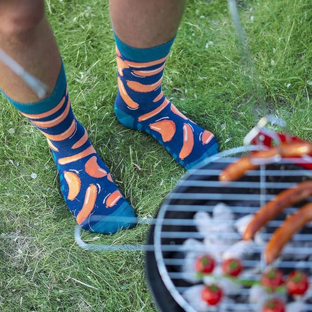 Calzini colorati da uomo SOXO GOOD STUFF salsicce in un barattolo di cotone