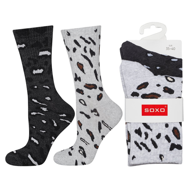 Calze da donna SOXO con pantera nera - confezione da 2 pezzi