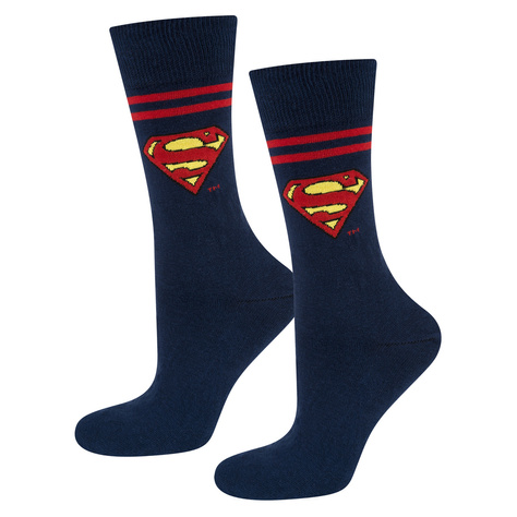 Calzini SOXO Superman DC Comics blu navy da uomo