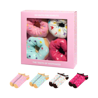 Set di 4 calzini a ciambella da donna SOXO in una scatola