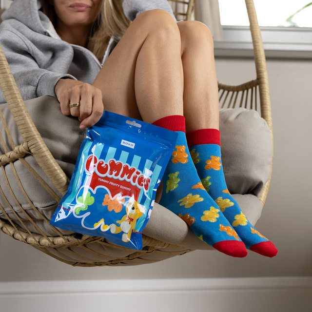 Set di 2x calze Soxo da uomo con gelatina