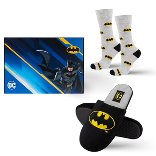Set di 1x calzini colorati SOXO Batman e 1x pantofole da uomo Batman