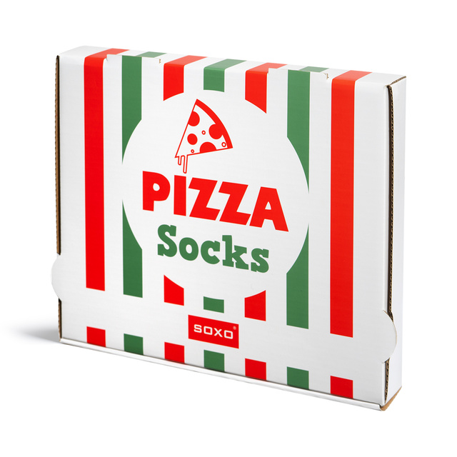 Un set in una scatola di 6 calzini colorati da donna SOXO