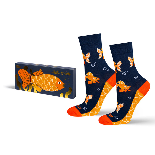 Calzini SOXO da donna con pesce d'oro  