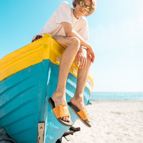 Infradito da spiaggia da donna per uomo SOXO Beer | Perfetto per una vacanza al mare e una piscina | Materiale in gomma