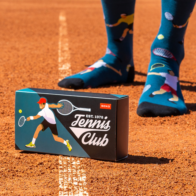 Calzini colorati da uomo SOXO Tennis - 3 paia