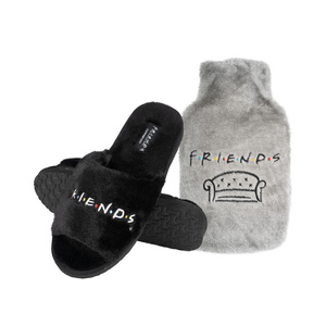 Ciabatte da donna e borsa dell'acqua calda FRIENDS | idea regalo per lei
