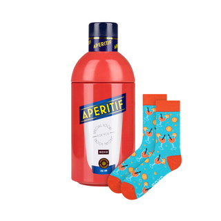 SOXO GOOD STUFF calze da donna divertenti Aperitif in bottiglia regalo