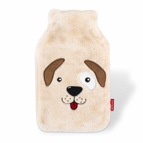 Borsa dell'acqua calda GRANDE 1,8 l Riscaldatore SOXO in una custodia di peluche - Idea regalo per cani