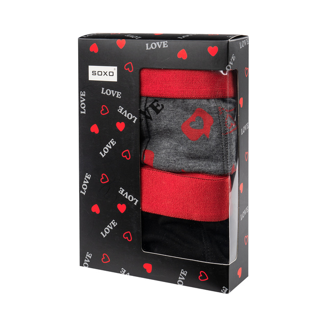Set di 2x boxer SOXO per un regalo per lui in cotone