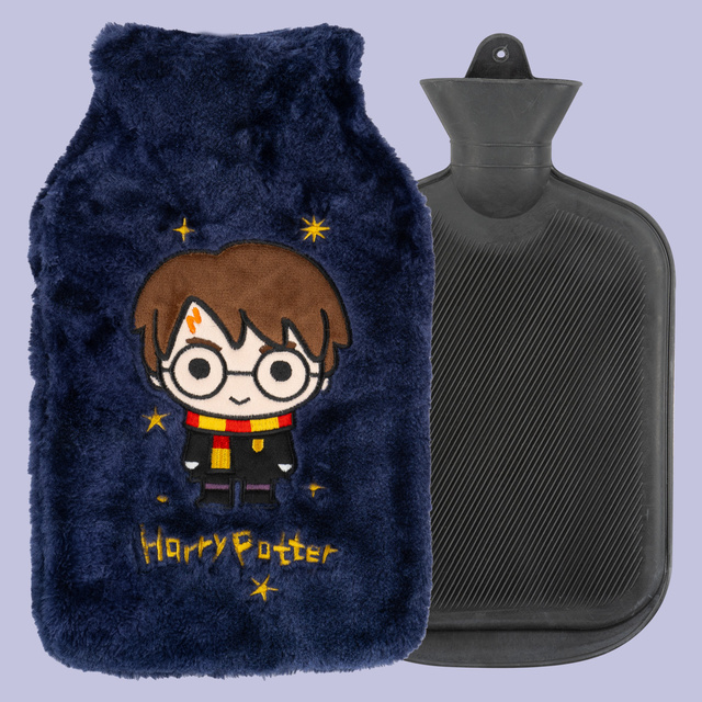 Borraccia dell'acqua calda di Harry Potter Originale, concessa in licenza da Warner Bros., scaldavivande con copertina in peluche