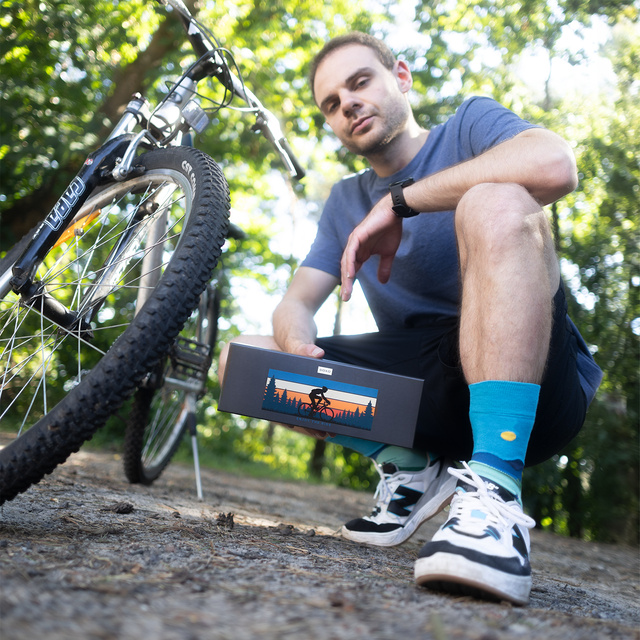 Calzini colorati da uomo SOXO ciclismo - 5 paia 