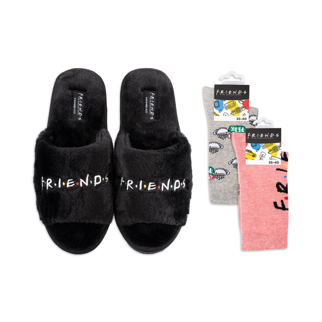 Pantofole SOXO da donna e calzini da donna serie Friends