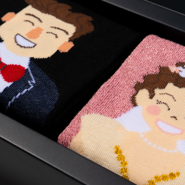 Calzini da donna e da uomo SOXO marito e moglie in confezione – 2 paia