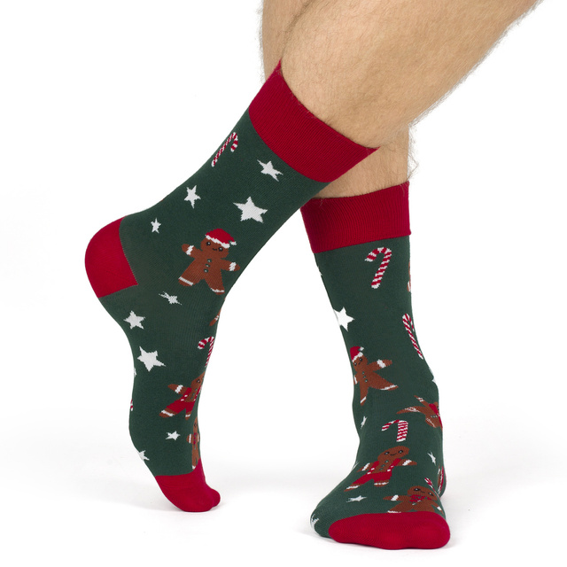 Calendario dell'Avvento | Regalo di Natale | Mikolajki | per lui | Set di 6 calzini da uomo colorati SOXO GOOD STUFF