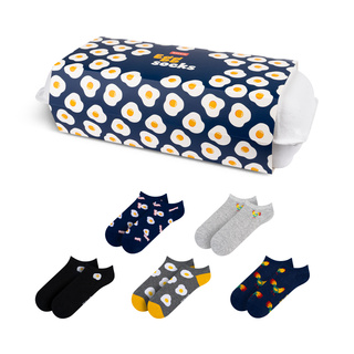 Piedi colorati in rilievo da uomo SOXO - 5 paia