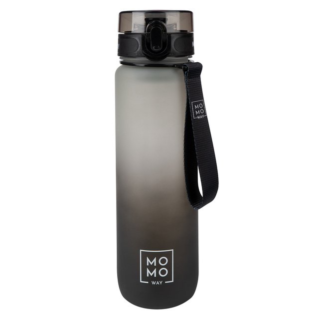 MOMO WAY Borraccia grigio-nero | idea regalo | BPA free | Tritan